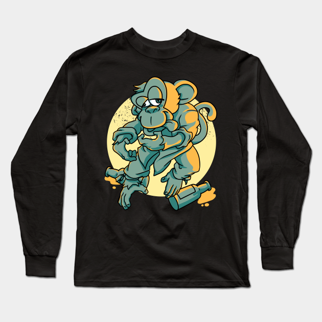 Drunken Monkey - Drunken Monkey - Long Sleeve T-Shirt | TeePublic