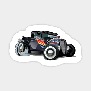 Cartoon retro hot rod Magnet