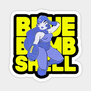 Blue Bomb Shell Magnet