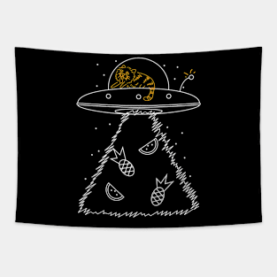 Cat Ufo Tapestry