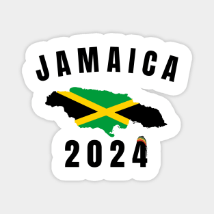 Retro Jamaica Family Vacation 2024 Jamaican Holiday Trip Magnet