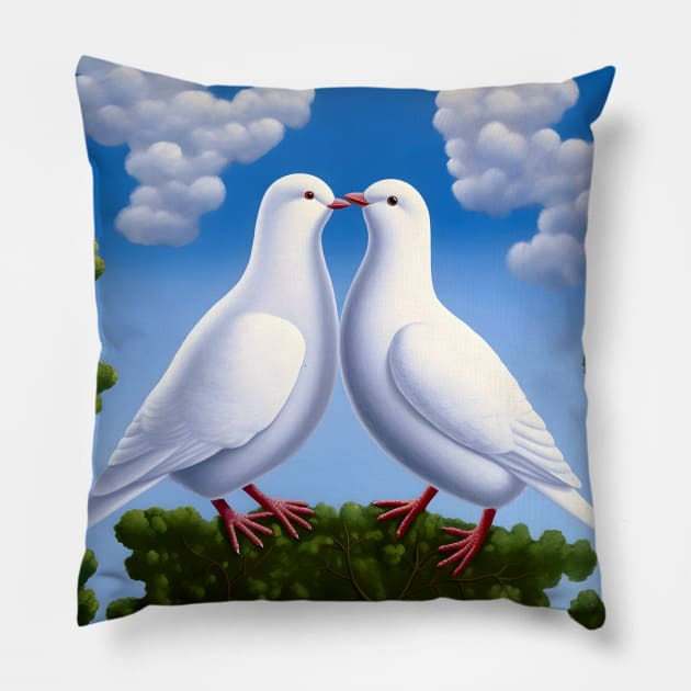 Pride: Dove Love No. 1 Pillow by Puff Sumo