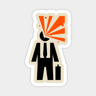 Exploding Businessman Magnet