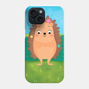 Cheerful summer hedgehog Phone Case