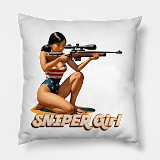 Sniper Girl Pillow