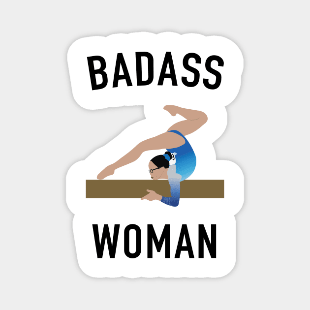 BADASS WOMAN Magnet by Flipflytumble