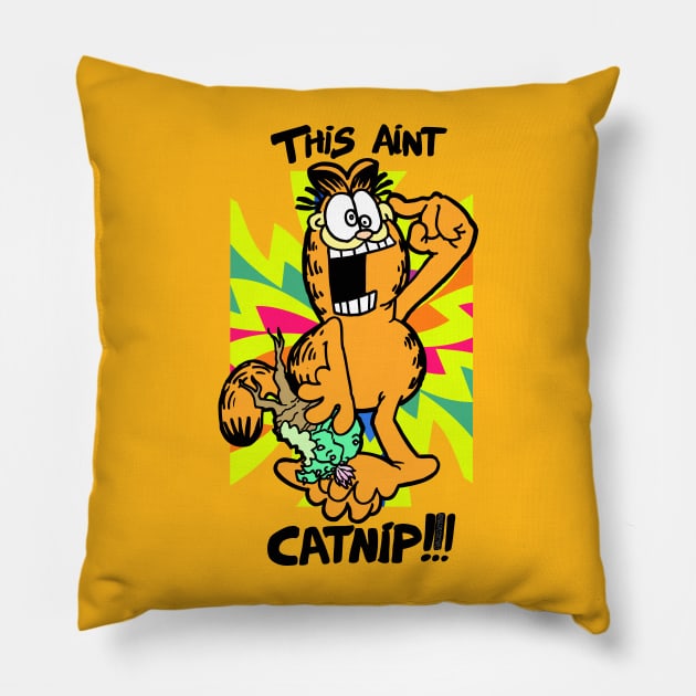 Ain't Catnip!!! Pillow by AgaCactus