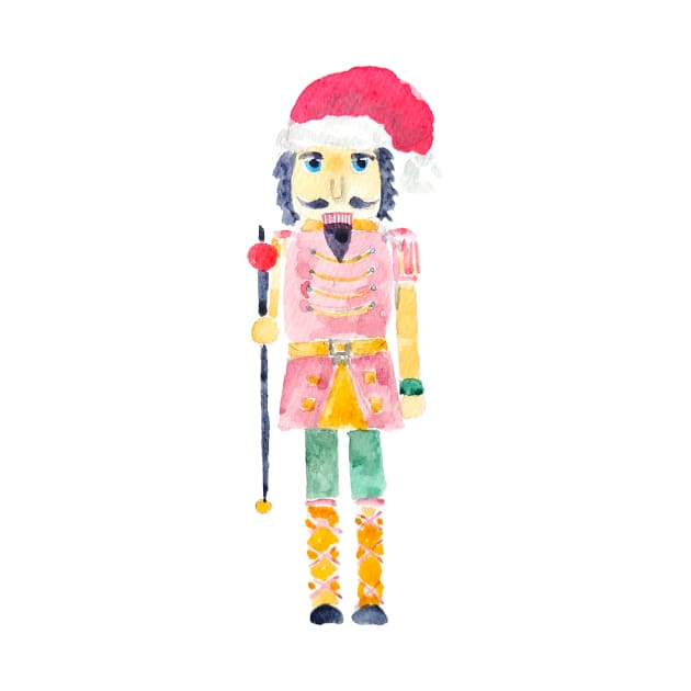 nutcracker character  watercolour painting by colorandcolor