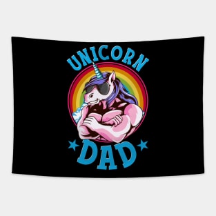 Unicorn Dad Proud Fathers of a Unicorn Princess Tapestry