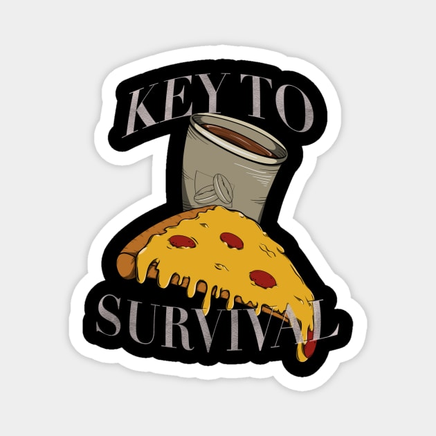 Key To Survival Magnet by MumsMerch