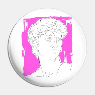 Denizko Art Statue Head Pink Pin