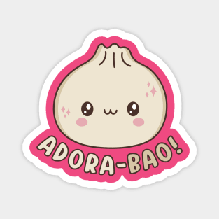 Adora-Bao Cute Kawaii Bao Dumpling Pun Magnet