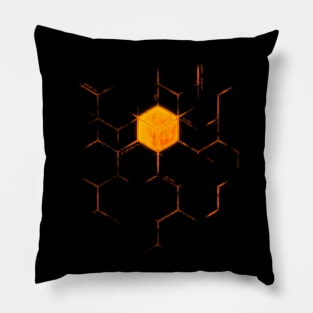 Cyberpunk Helium With Cybernetic Real Sun Data Pillow