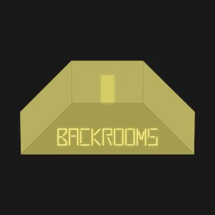 Backrooms (Liminal Space, empty room, walls and door) (greenish-yellow) T-Shirt