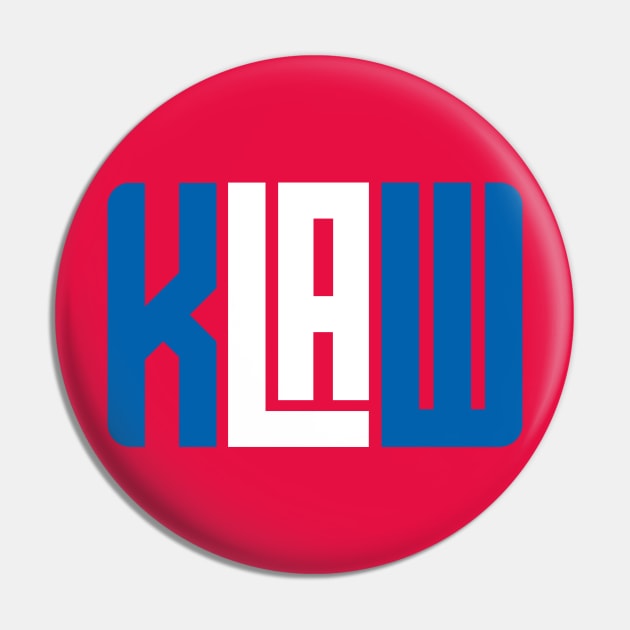 KLAW Logo Red Klaw Pin TeePublic