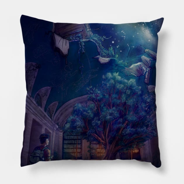 Celestial Crossroads Pillow by olgaandart