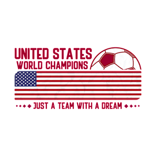 USA Soccer Team The American Flag for Soccer Lovers T-Shirt