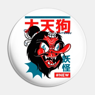 Japanese Samurai Mask New Urban Style Pin