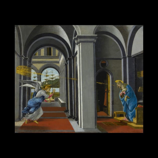 The Annunciation by Sandro Botticelli by MasterpieceCafe