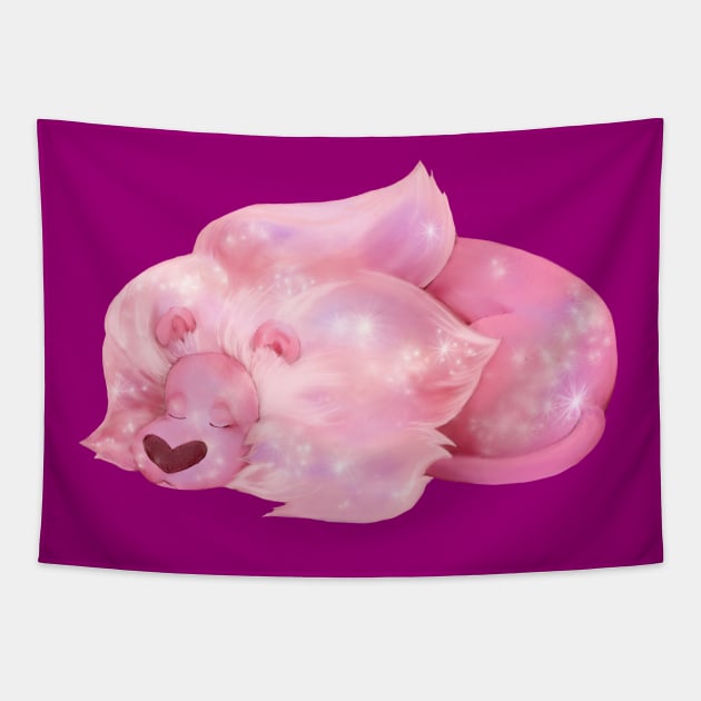 Sleeping Lion - Steven Universe fan art by Lavinia Knight Tapestry by art official sweetener