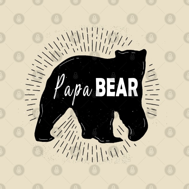 Papa bear fathers day gift by qrotero