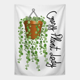 Crazy Plant Lady - Strings Of Pearls Tapestry