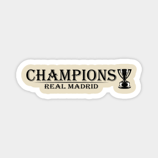 Real Madrid Champions Magnet