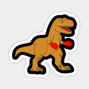 Boxing Dinosaur Saurus Magnet