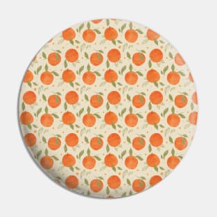 Peaches and leaves pattern Pin