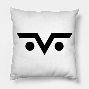 Angry Owl Eyes in modern art Pillow