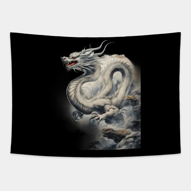 Cartoon Dragon Tapestry by animegirlnft