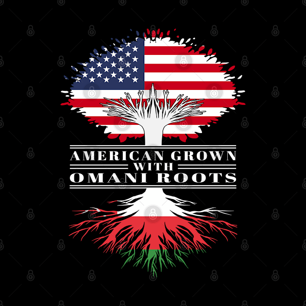 American Grown With Omani Roots Us Oman Flag Tree by BramCrye