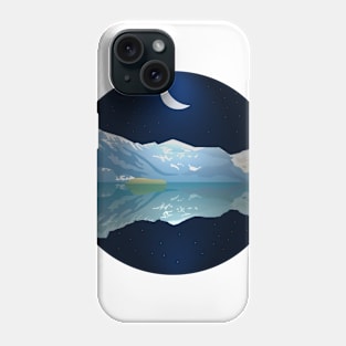 Mountain in Lovely night Phone Case