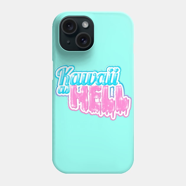 Kawaii as HELL - Pastel Goth Phone Case by stateements