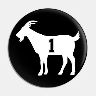 San Antonio GOAT - number 1 - White Pin