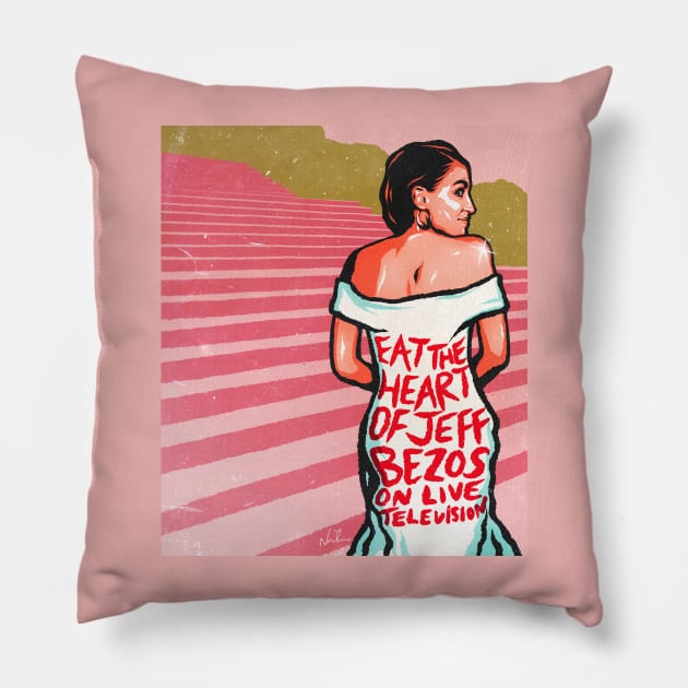 Eat The Heart Pillow by nordacious