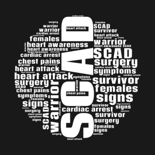 SCAD Heart Attack Words T-Shirt