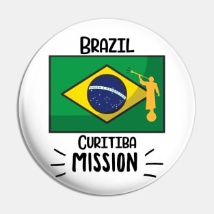 Brazil Curitiba Mormon LDS Mission Missionary Gift Idea Pin