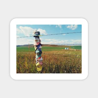 Agriculture farmland in Canadian prairie, Alberta, Canada. Magnet