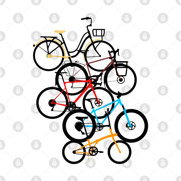 Colorful Types of Bikes by andantino