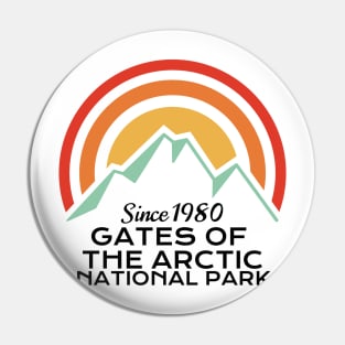 Gates Of The Arctic National Park Retro Pin