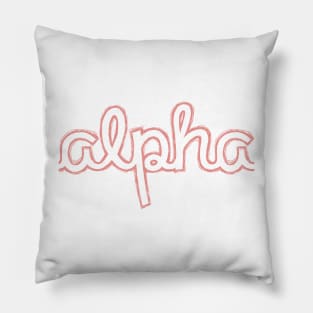 Alpha Cursive Letter Pillow