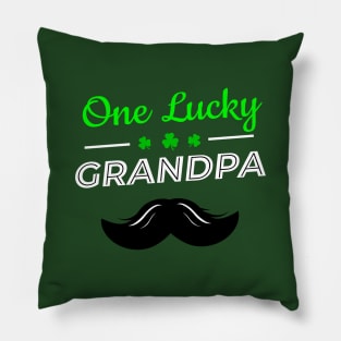 One Lucky Grandpa - Funny St Paddys Day Pillow