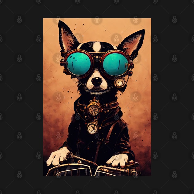 Vintage chihuahua portrait by etherElric