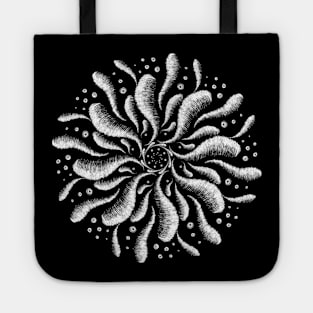 Bubbling White Tote