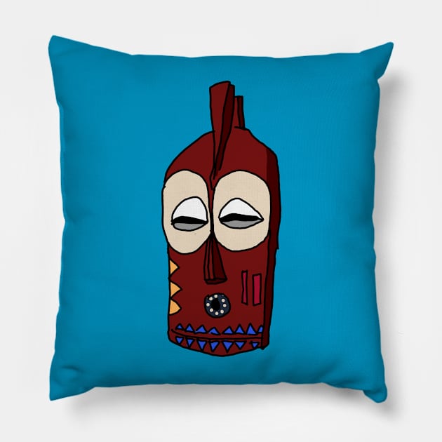 mask Pillow by Antho