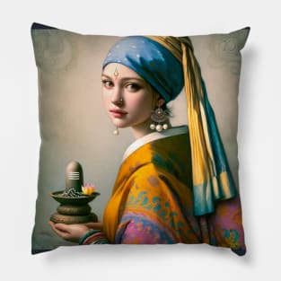 Divine Pearl: Maha Shivaratri Celebration Pillow