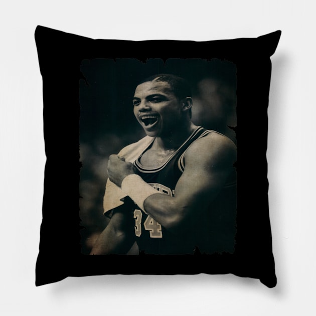 Young Charles Barkley Vintage Pillow by CAH BLUSUKAN