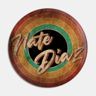 Nate Diaz -Vintage Circle Art Pin