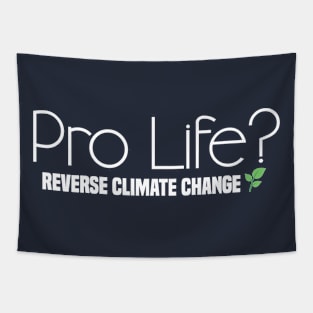 Pro Life?  Reverse Climate Change Tapestry